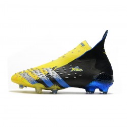 Adidas Predator Freak FG Bright Yellow Silver Metallic Core Black Soccer Cleats