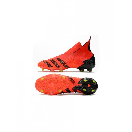 Adidas Predator Freak Meteorite FG Red Black Solar Red Soccer Cleats