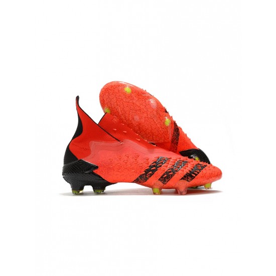 Adidas Predator Freak Meteorite FG Red Black Solar Red Soccer Cleats