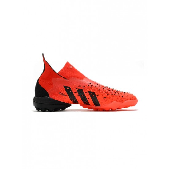 Adidas Predator Freak Meteorite TF Red Black Solar Red Soccer Cleats