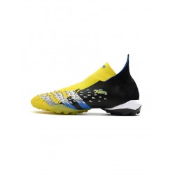 Adidas Predator Freak TF Bright Yellow Silver Metallic Core Black Soccer Cleats