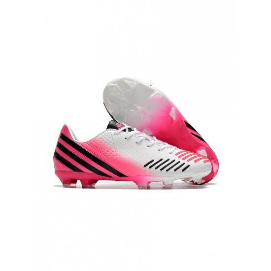 Adidas Predator Lz .1 FG Firm Gound Pink Black White Soccer Cleats