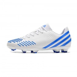 Adidas Predator Lz .1 FG Firm Gound White Blue Soccer Cleats