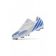 Adidas Predator Lz .1 FG Firm Gound White Blue Soccer Cleats