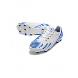 Adidas Predator Lz .1 FG Firm Gound White Blue Soccer Cleats