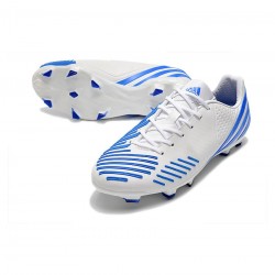 Adidas Predator Lz .1 FG Firm Gound White Blue Soccer Cleats