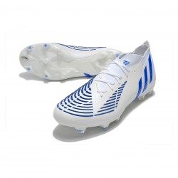 Adidas Predator Edge.1 FG White Hi Res Blue Soccer Cleats