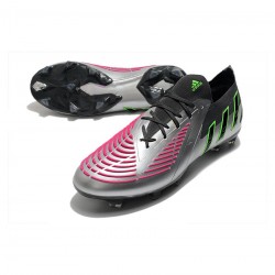Adidas Predator Edge .1 Low FG Silver Black Multicolor Soccer Cleats