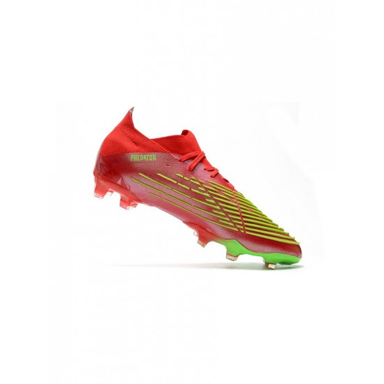 Adidas Predator Edge .1 Low FG Solar Red Team Solar Green Black Soccer Cleats