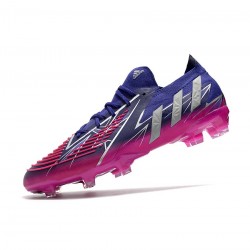 Adidas Predator Edge.1 Low FG Team College Purple Silver Metallic Shock Pink Soccer Cleats