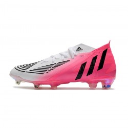 Adidas Predator Edge Lz .1 FG Solar Pink Core Black White Soccer Cleats