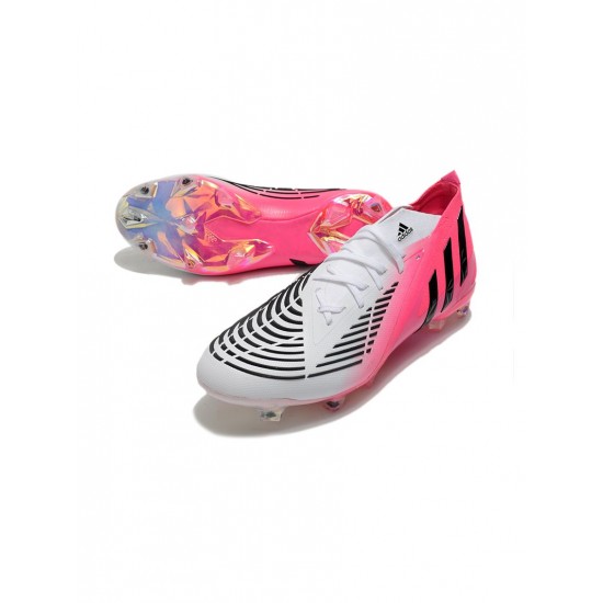 Adidas Predator Edge Lz .1 FG Solar Pink Core Black White Soccer Cleats