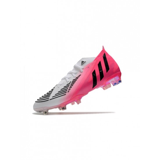 Adidas Predator Edge Lz .1 FG Solar Pink Core Black White Soccer Cleats