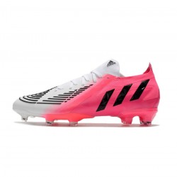 Adidas Predator Edge Lz.1 Low FG Solar Pink Core Black White Soccer Cleats