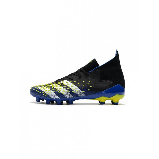 Adidas Predator Freak .1 AG Blue Black White Yellow Soccer Cleats