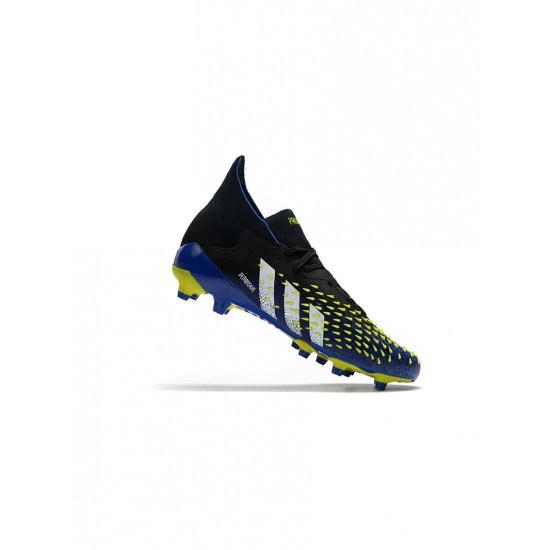 Adidas Predator Freak .1 AG Blue Black White Yellow Soccer Cleats