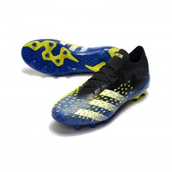 Adidas Predator Freak.1 Low AG Blue Core Black White Yellow Soccer Cleats