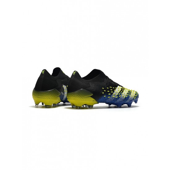 Adidas Predator Freak.1 Low FG Blue Core Black White Yellow  Soccer Cleats