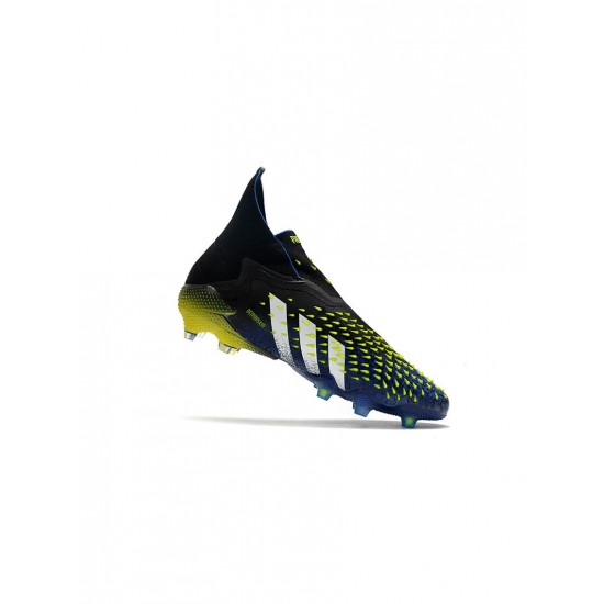 Adidas Predator Freak FG Blue Core Black White Yellow Soccer Cleats