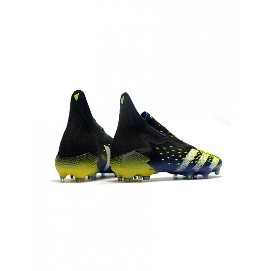 Adidas Predator Freak FG Blue Core Black White Yellow Soccer Cleats