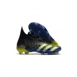 Adidas Predator Freak FG Blue Core Black White Yellow Soccer Cleats