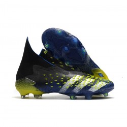 Adidas Predator Freak FG Blue Core Black White Yellow Soccer Cleats