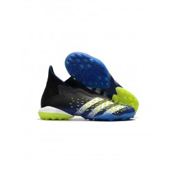 Adidas Predator Freak TF Blue Black White Solar Yellow Soccer Cleats