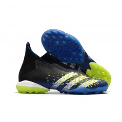 Adidas Predator Freak TF Blue Black White Solar Yellow Soccer Cleats