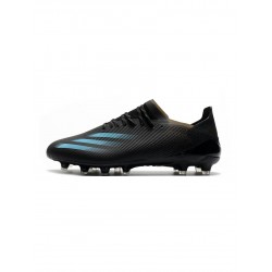 Adidas X Ghosted .1 AG Black Blue Soccer Cleats