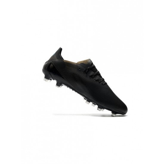 Adidas X Ghosted .1 AG Black Blue Soccer Cleats