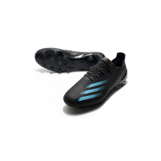 Adidas X Ghosted .1 AG Black Blue Soccer Cleats