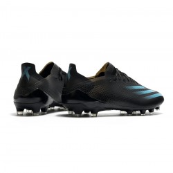 Adidas X Ghosted .1 AG Black Blue Soccer Cleats