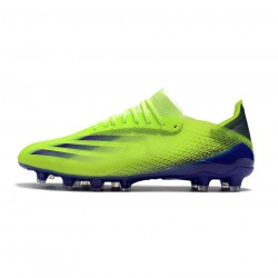 Adidas X Ghosted .1 AG Solar Green Purple Soccer Cleats