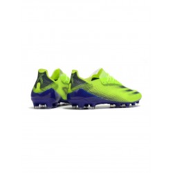 Adidas X Ghosted .1 AG Solar Green Purple Soccer Cleats