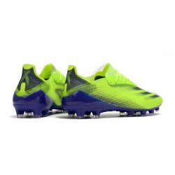 Adidas X Ghosted .1 AG Solar Green Purple Soccer Cleats