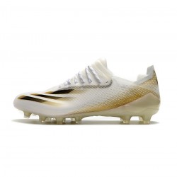Adidas X Ghosted .1 AG White Core Black Metallic Gold Soccer Cleats