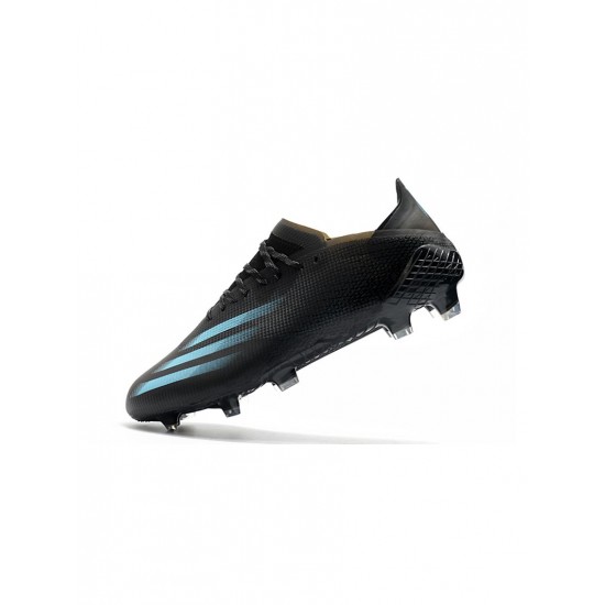 Adidas X Ghosted .1 FG Black Blue  Soccer Cleats