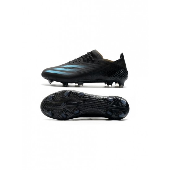 Adidas X Ghosted .1 FG Black Blue  Soccer Cleats