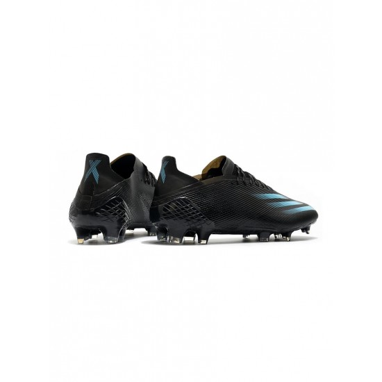 Adidas X Ghosted .1 FG Black Blue  Soccer Cleats