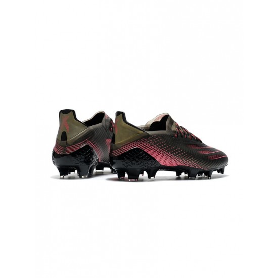 Adidas X Ghosted .1 FG Black Pink Soccer Cleats