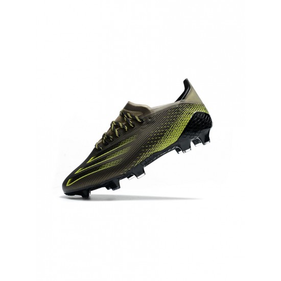 Adidas X Ghosted .1 FG Black Yellow Soccer Cleats