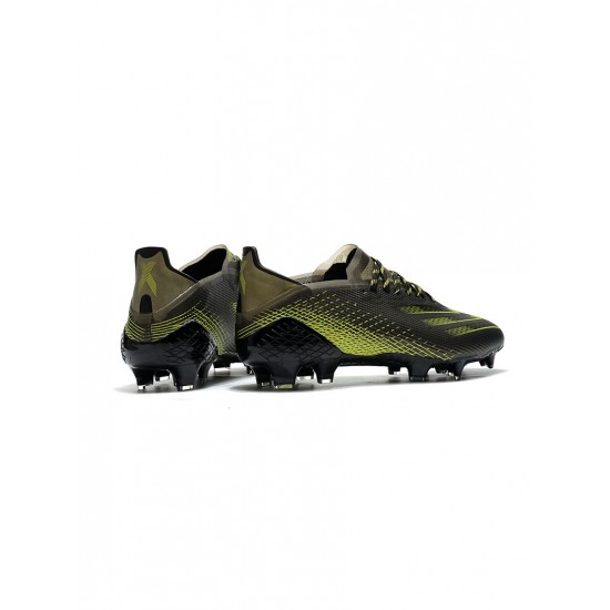 Adidas X Ghosted .1 FG Black Yellow Soccer Cleats