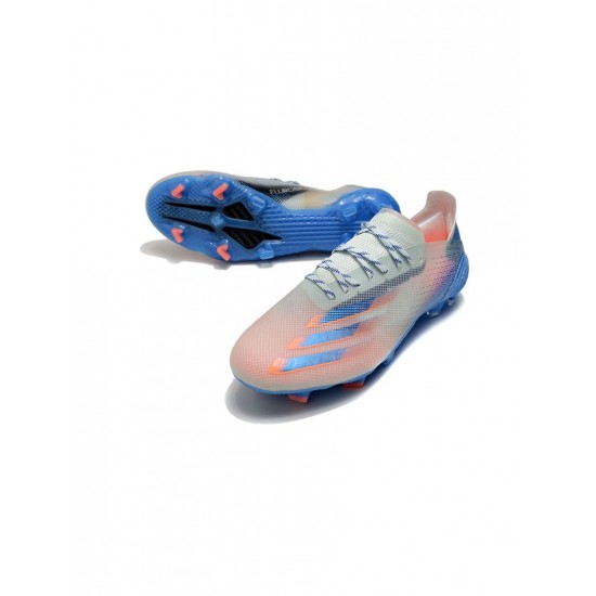 Adidas X Ghosted .1 FG Pink Blue White Soccer Cleats