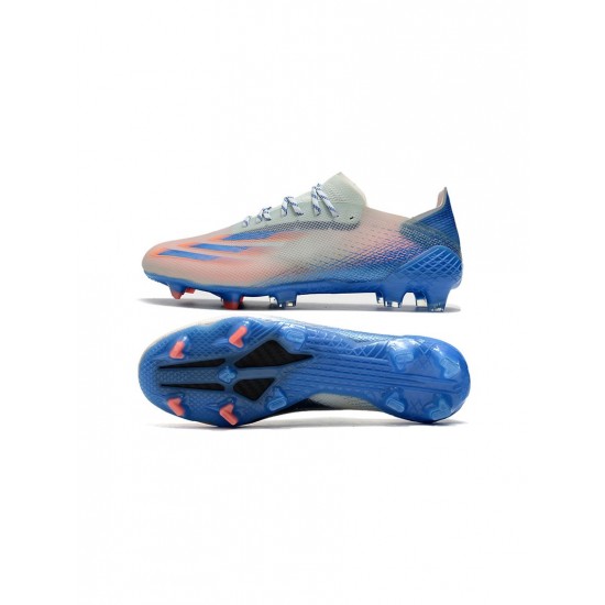 Adidas X Ghosted .1 FG Pink Blue White Soccer Cleats