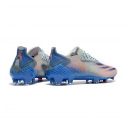 Adidas X Ghosted .1 FG Pink Blue White Soccer Cleats