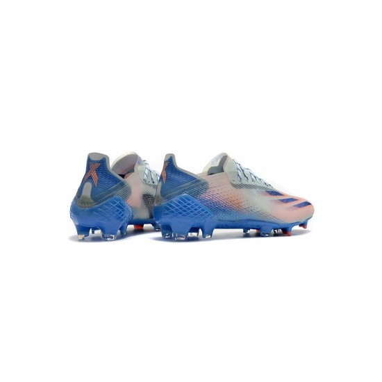 Adidas X Ghosted .1 FG Pink Blue White Soccer Cleats