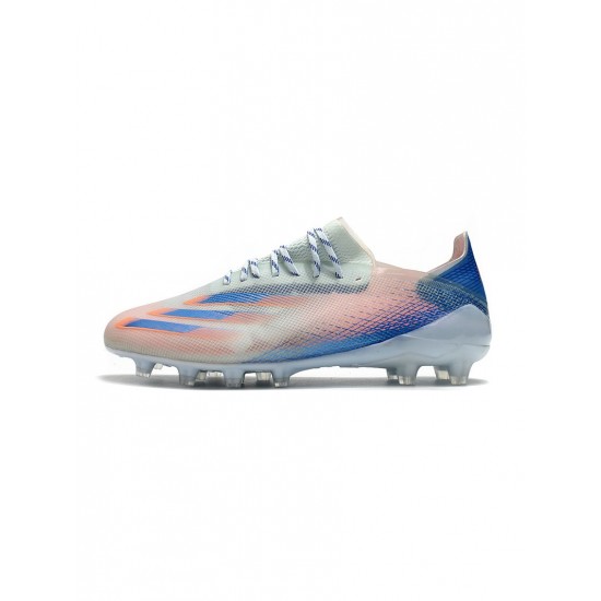 Adidas X Ghosted .1 FG Pink White Blue Soccer Cleats