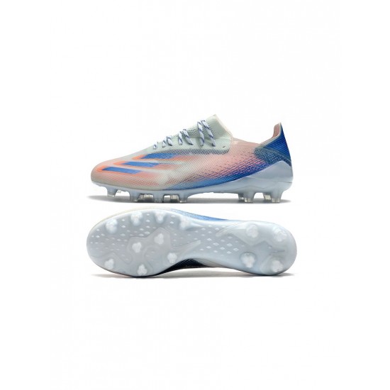 Adidas X Ghosted .1 FG Pink White Blue Soccer Cleats