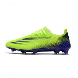 Adidas X Ghosted .1 FG Solar Green Purple Soccer Cleats