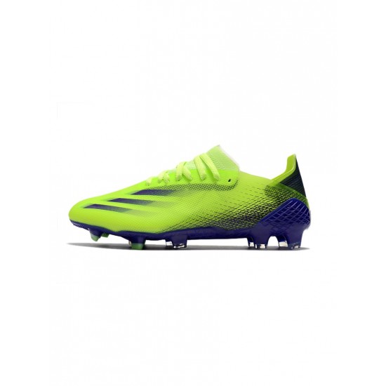 Adidas X Ghosted .1 FG Solar Green Purple Soccer Cleats